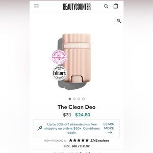 Beautycounter Clean Deo NIB